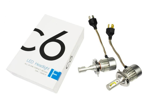 H4 C6 COB BridgeLUX ™ 7.600 lm LED Scheinwerferlampen | 2 Stück