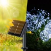 LED-Girlande solar, Gartenleuchte zum Einstecken | 200 LEDs, 20 m | kaltweiß | FLD-200LED-WC