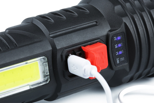 LED-Taschenlampe mit integriertem Akku | 4 Leuchtmodi, 500 lm, 1200 mAh | TL-822