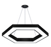 LED-Hängelampe 60W | Sechseck | Aluminium | CCD blendfrei | Φ100x6 | LPL-002