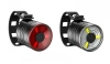 Kompakte LED Fahrradbeleuchtung vorne + hinten | LED-Fahrradlicht-Set, 3 Modi | BK-L319