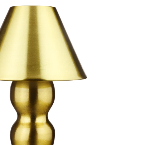 Tischlampe mit eingebautem Akku | Nachtlicht mit drei Leuchtfarben | Stimmungsvolle Lampe für Hotel, Restaurant | HJA12-A-GOLD