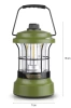 LED Campinglaterne im Retro-Stil mit Powerbank-Funktion | Stufenlose Helligkeits- und Farbregelung | 3000mAh, 20-260lm, 5-120h, IPX6 | Grün | MY-880