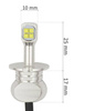 Ein Satz LED-Autolampen H3 CREE 1800 lm 40W