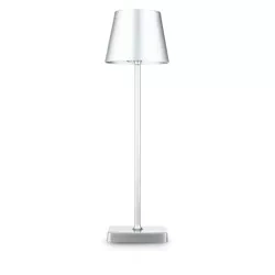 Tischlampe mit eingebautem Akku | Berührungsempfindliche Nachttischlampe | HJA18-SILVER