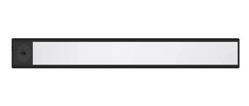 Möbelbeleuchtung mit Bewegungssensor | Kabellose Nachttischlampe mit Sensor | LED-Unterbauleuchte 30 cm | HSL-S30CM-BLACK