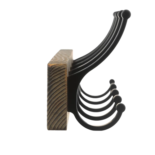 Wandgarderobe aus Holz | 12 Haken | 60 cm | HG-60CM-WOOD