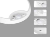 Deckenleuchte mit integriertem Akku | LED-Deckenleuchte mit Dämmerungssensor und Bewegungssensor | C2772-WEISS