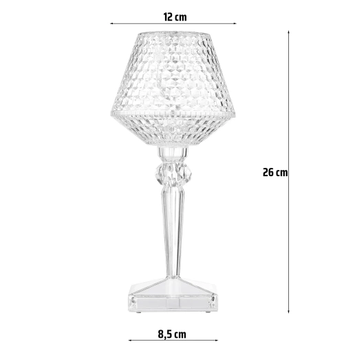 LED-Tischlampe mit integriertem Akku und Fernbedienung | RGB-Lampe | YG-1127-C16