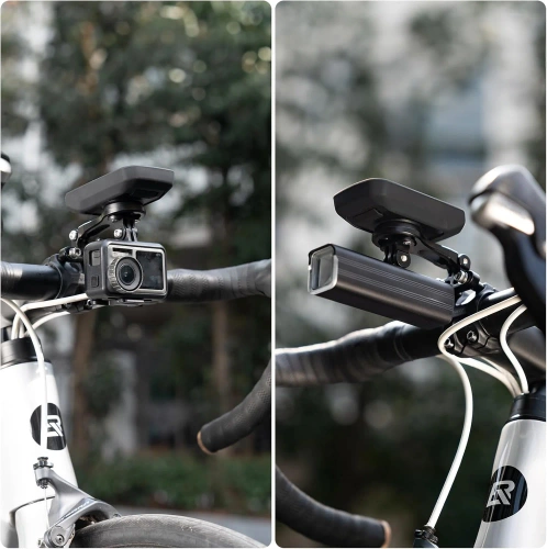 Vorbauhalterung für Fahrradcomputer und GoPro | Aluminiumhalterung kompatibel mit Garmin, Bryton | MBZJ-042