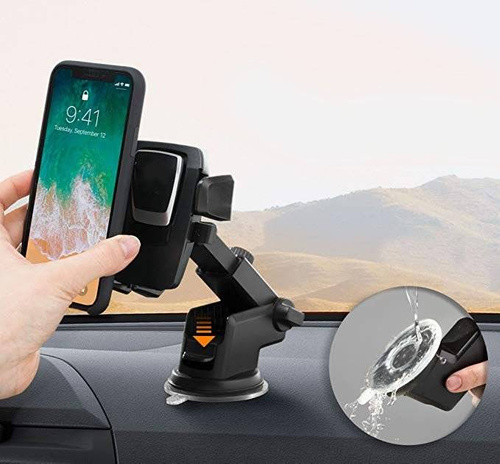 Autohalterung für Handy mit teleskopischem Arm und Saugnapf | Gravitationshalterung | PSI-C038