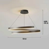 Moderne Hängelampe 50 cm | LED-Spirallampe 50W | RLO-50CM-50W-B