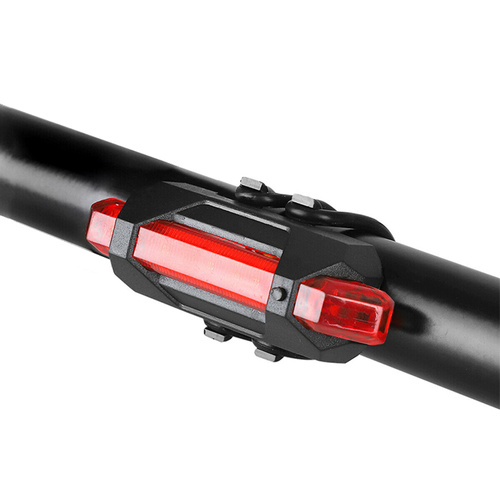 LED-Fahrradrücklicht | 5 Dioden, 7 Leuchtmodi, 15 lm, integrierter Akku | BL918