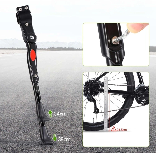 Aluminium Fahrradständer | Verstellbarer Seitenständer | Hinterradständer für 24-28-Zoll-Räder | YYBC-125