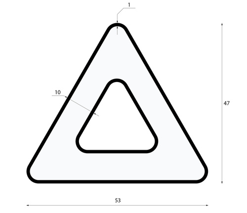 LED-Hängeleuchte 36W | dreieckig | Aluminium | flimmerfrei | Φ60x6 | LPL-006