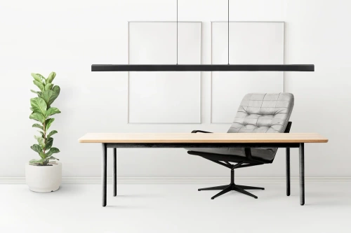 LED-Pendelleuchte | rechteckig, 150 cm, 60 W, Fernbedienung | schwarz | SX41-150CM-60W-BK