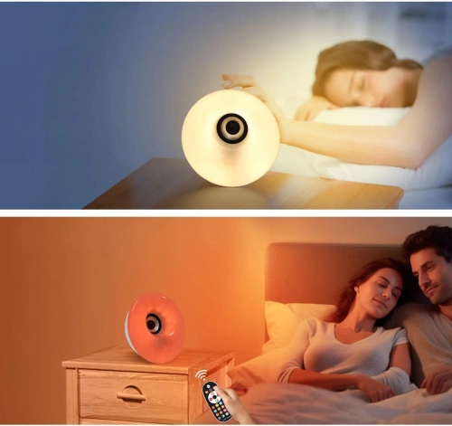 Wecker mit LED-Lampe | Nachtlicht mit Sonnenaufgangssimulation | Radiowecker | MCAC-01