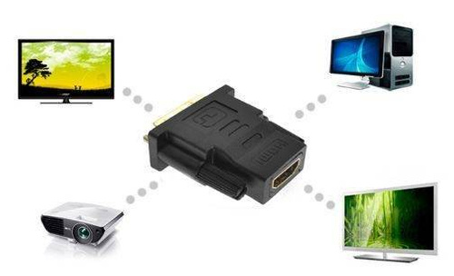 HDMI-DVI-Adapter | GOLD | 4K | 3D | HD24-1