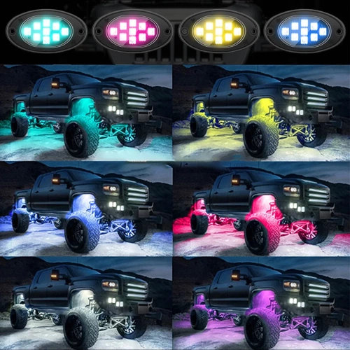 Autolichter | RGB-LED | Fahrgestellbeleuchtung 4 Stück