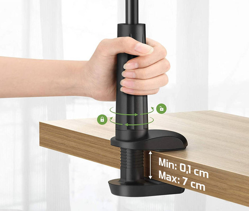 Flexibles Handy- und Tablet-Stativ | Halterung mit 50 cm Stab | PSI-T006
