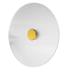 Runde Wandleuchte ⌀35 cm | Moderne Wandleuchte mit geriffeltem Schirm | WLB-D350