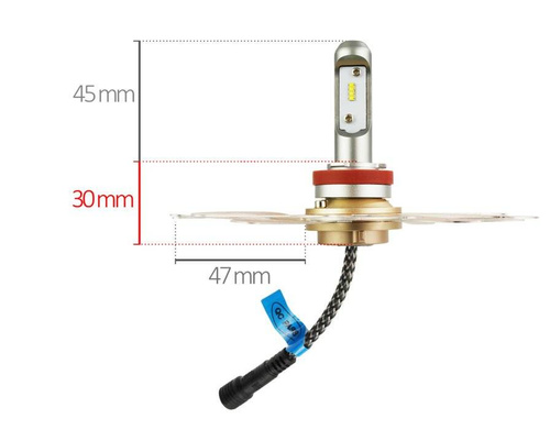 LED H9 H11 Scheinwerferlampen ZES Zdatt | 100W 12000lm | 2 Stück
