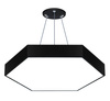 LED-Pendelleuchte | 36 W | Voll-Hexagon | Aluminium | CCD flimmerfrei | Ø 40x6 cm | LPL-003