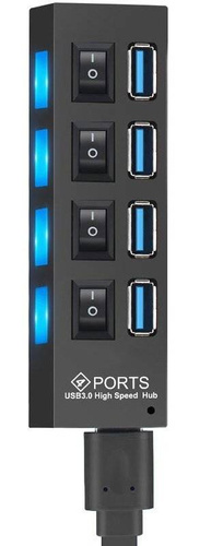 USB 2.0 7-Port Hub | USB Splitter / Distributor | YT07