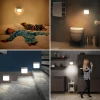Möbelbeleuchtung mit Bewegungssensor | Kabellose Dämmerungssensorlampe | Magnetische Nachtlichtlampe mit integriertem Akku | C4765-WEISS