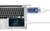 Digitaler Spannungsmesser | USB-Tester | Spannungs- und Stromverbrauchsmesser | Multifunktionales Batterieprüfgerät | KWS-V20-BLUE
