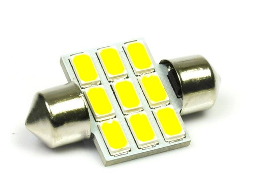 WW Auto LED Birne C5W 9 SMD 5630 Warmweiß