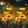 Solarblume | Solar-LED-Gartenlaterne Sonnenblumen | 75 cm, 600 mAh | FLD-36-GELB