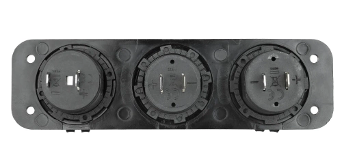 3in1 Autopanel 12V 24V | Bedienfeld mit 12V-Schaltern | USB-Zigarettenanzünder-Splitter | Voltmeter 