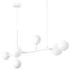 Hängelampe mit 6 Lichtpunkten | Stilvoller Kronleuchter | CDL-G610S-WEISS
