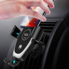 Kfz-Halterung mit Schwerkraftmechanismus | Induktive Ladegerät Fast Charge 10 W | schwarz | Q006-Black
