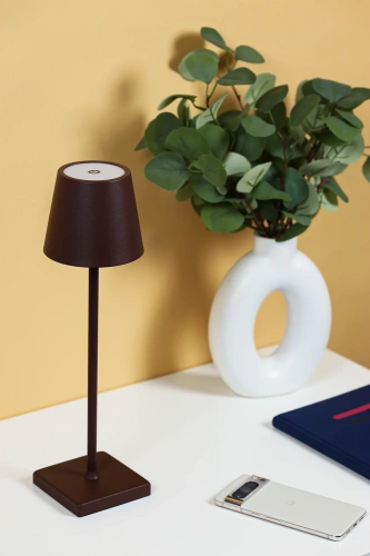 Tischleuchte mit integriertem Akku | Touch-Nachtleuchte | braun | HJA28-BROWN-1
