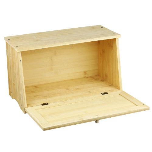 Brotkasten aus Bambus | Aufbewahrungsbox für Brot, Brötchen und Lebensmittel | FC-B209
