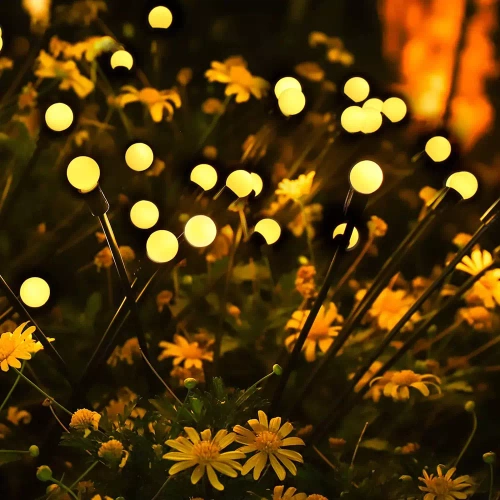 Solar-Gartenlampe LED-Kugeln | 73cm, 600mAh | FLD-01-W