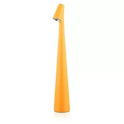 Tischleuchte | 33,5 cm | kabellose Nachttischleuchte mit integriertem Akku, Touch-Bedienung | orange | HMS-355-ORANGE
