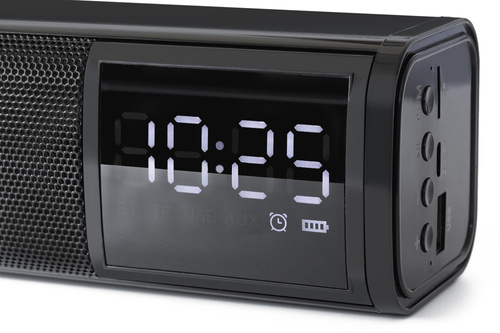 Kabellose Bluetooth-Soundbar für Computer | Uhr, Wecker, AUX, TF | 2.200 mAh, 10 W, 20 Hz–20 kHz | S8