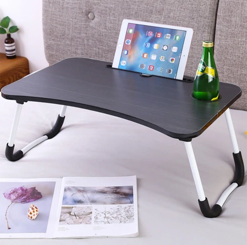 Laptop-Unterlage | Klappbarer Frühstückstisch | Betttablett | LFD-6040-SCHWARZ