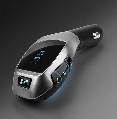 Bluetooth FM-Transmitter für Auto mit LED-Anzeige | USB-Ladegerät | Freisprecheinrichtung | X5