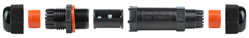 Hermetische Verbindung, gedrehte Kabelmuffe | 3x 1,0-2,5 mm², 450V, 24A, IP68 | XY20