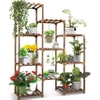 Holz Blumenständer für Töpfe | Pflanzenständer | Blumenregal | NZ239-BAMBOO