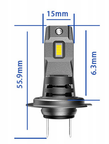Set H7 Glühbirnen | LED Abblendlicht | Fernlicht | Starke Autolampen | I7S-H7