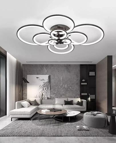 Mehrfachfunktionale moderne Pendelleuchte | LED | Schwarz | RLG-C180W-B