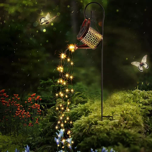 Solar-Gartenlampe LED Gießkanne | 95 cm, 600 mAh | FLD-17-W