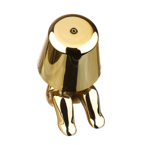 Moderne Tischleuchte mit Touch-Bedienung | Nachttischleuchte mit integriertem Akku | gold | HJA23-I-GOLD