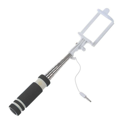 Teleskopischer Selfie-Stick für Telefon mit Jack-Kabel zur Fernauslösung des Auslösers | Z-08