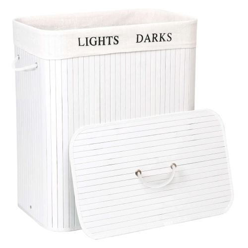 Wäschekorb | 100 l | weiß | ZYL-100L-WHITE